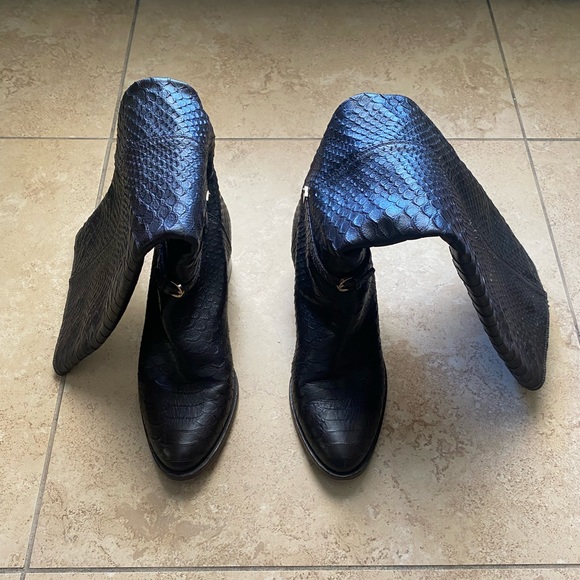 Sergio Rossi Brown Leather Boots - Picture 3 of 6